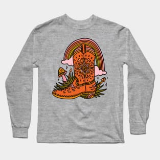 Leo Cowboy Boot Long Sleeve T-Shirt